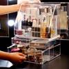 Acrylic Desktop Makeup Storage Drawer - Transparent Dustproof Cabinet