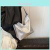 Pu Solid Color Woven Pattern Crossbody Bag With Large Capacity For Daily Commute