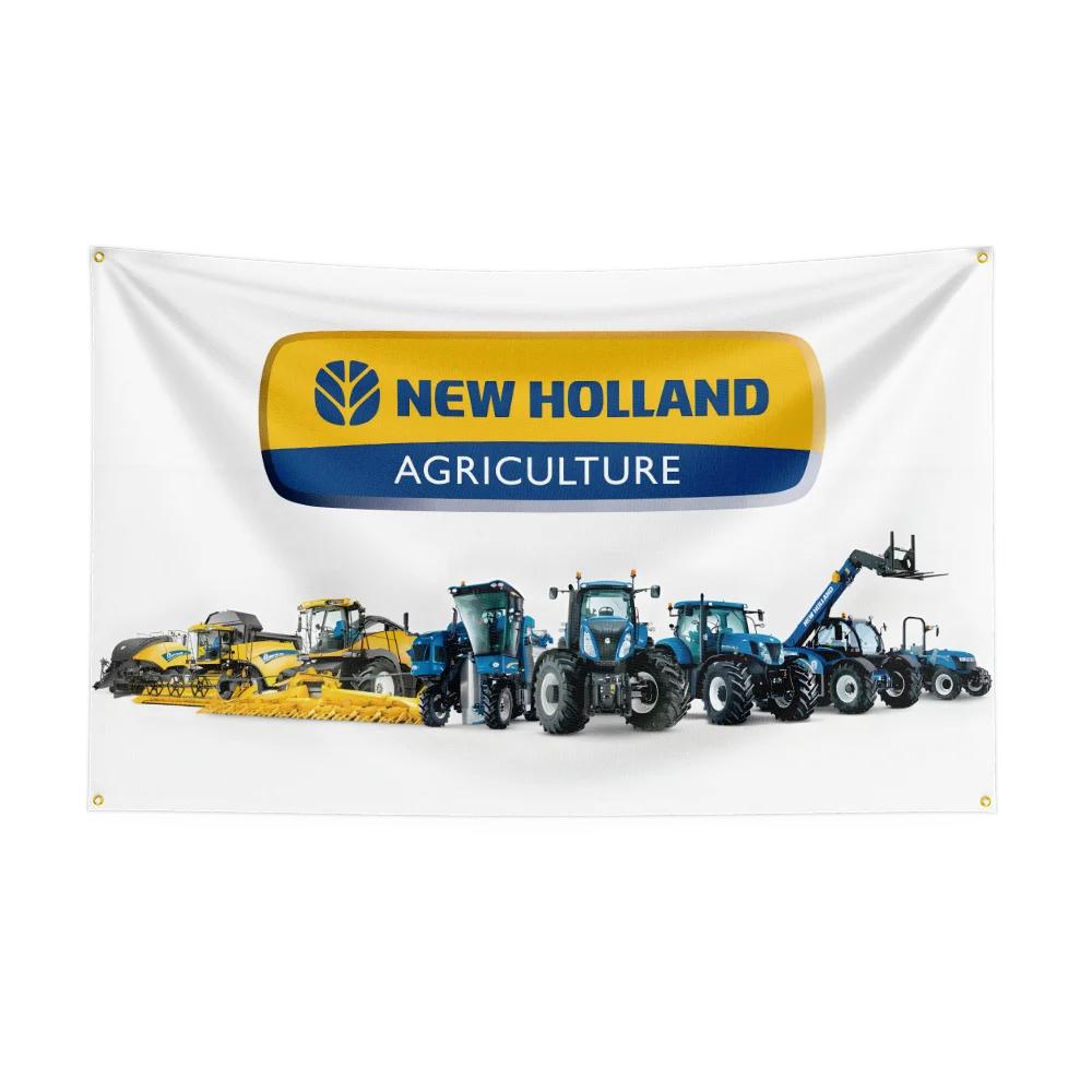 35ft NNew Holland NHAGs Tractors Flag Polyester Digital Printed Tool Tapestry Banner Curtain For Decor Agriculture