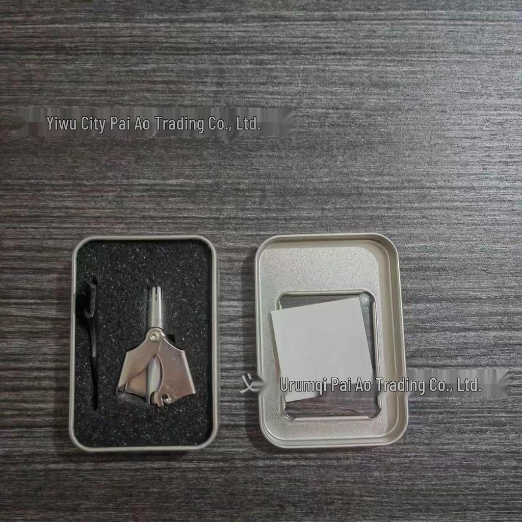 Stainless Steel Manual Nostril Hair Trimmer for Men