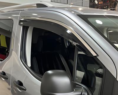 Kromlu ön camlar (2 adet Niken) Peugeot ortağı/Rifter 2019 için-