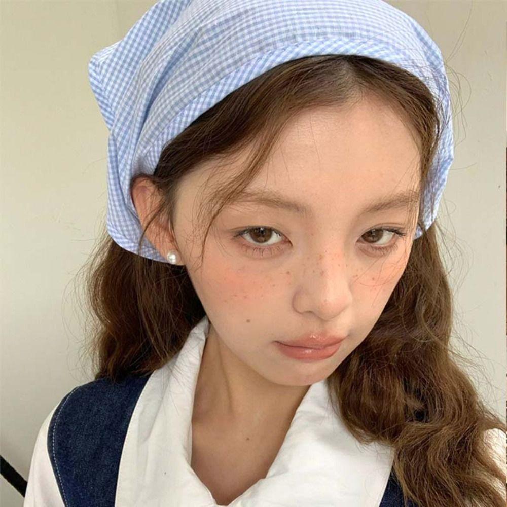 Turban Triangle Bandana Lattice Triangle Scarf Vintage Cloth Lace Hair Scarf  Travel