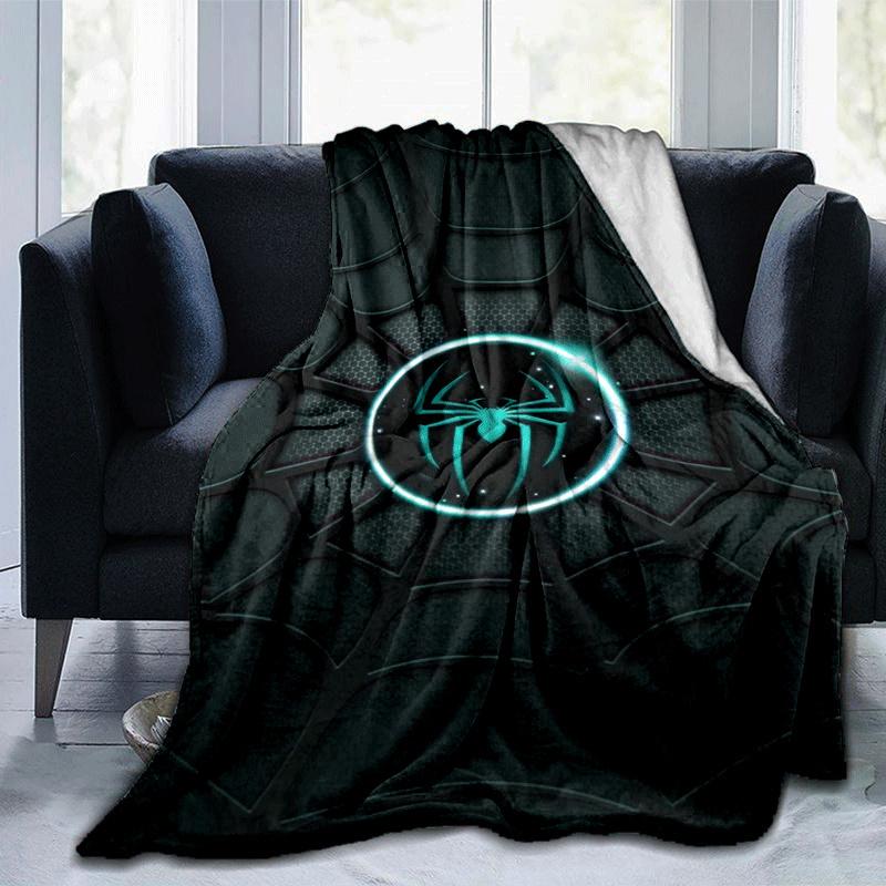 1pc Spider-Man Printing Blanket - Soft, All-Season Throw for Living Room, Bedroom,Personalized Gift with Adorable Cartoon Design