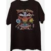 Men'S Tears for Fears Official Vintage 80s Retro Rock Band T-Shirt - Psychedelic Floral & Demon Graphic Tee, Soft Breathable Short Sleeve Shirt with