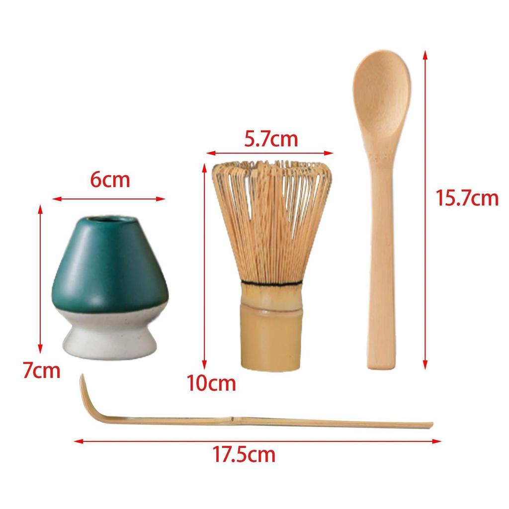 3/4pcs Matcha Set Bamboo Whisk Scoop Ceramic Matcha Bowl Home Tea-making Tools Accessories Matcha Tea Set Birthday Gifts