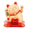 2.5-Inch Solar Powered Waving Maneki-neko Cat Car Decor Gift