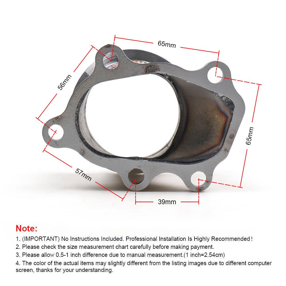 63mm V-Band Clamp Flange for T25 T28 GT25 GT28 Turbine Downpipe.