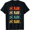 Vintage Retro Sailing Sail Boat Sailor Boating Sailboat T-Shirt
