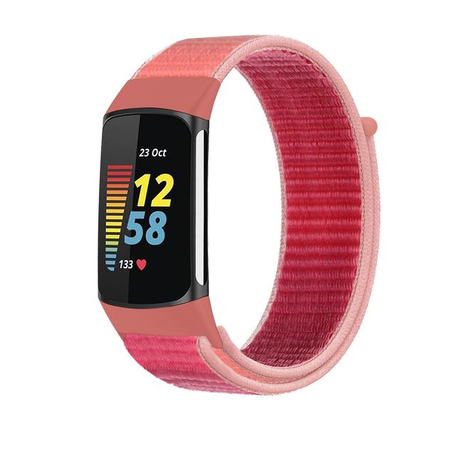 Nylon Strap for Fitbit Charge 5 Smart Watch Sports Nylon Weave Loop Bracelet Wristband Correa Pulsera for fitbit Charge 5 Band