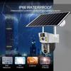 Dual-Lens Solar PTZ Camera, Motion Detection Night Vision, WIFI/4G Wireless IP CCTV Security Monitor