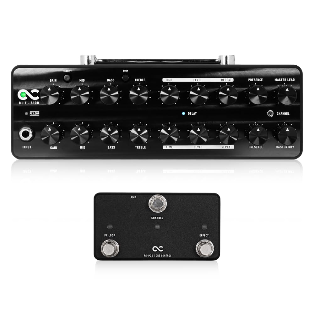 

One Control with small amplifier head with dedicated foot switch set BJF-S100 FS-P3S