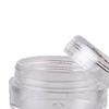 50Pcs/Bag 5g Empty Cream Bottle Wear-resistant Excellent Sealed Performance Clear Round Refillable Makeup Container for Travel
