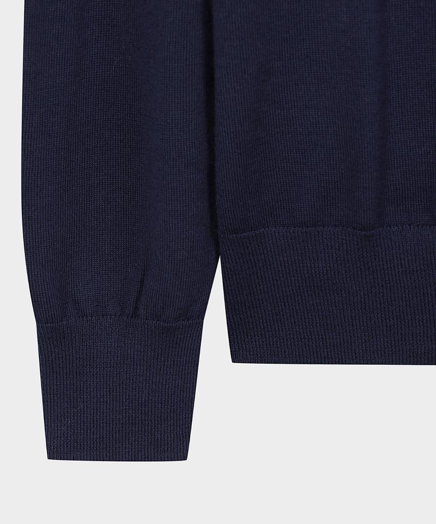 BROOKS BROTHERS Merino Wool Polo Sweater (Navy) (Bbwtmf9640Qew)