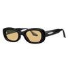 Trendy Retro Oval Sunglasses: Black Frame Round & Square Styles for Women