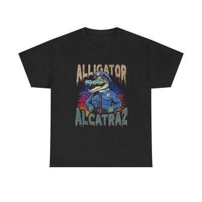 Alligator Alcatraz BRAND NEW Graphic T Shirt Unisex Heavy Cotton Tee