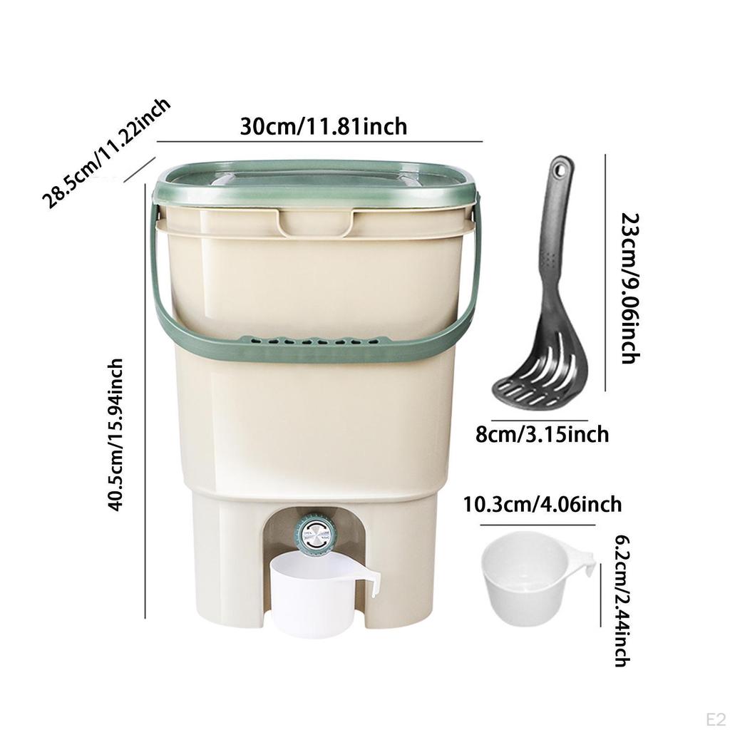 21L Kitchen Bucket Portable Compost Savings Space