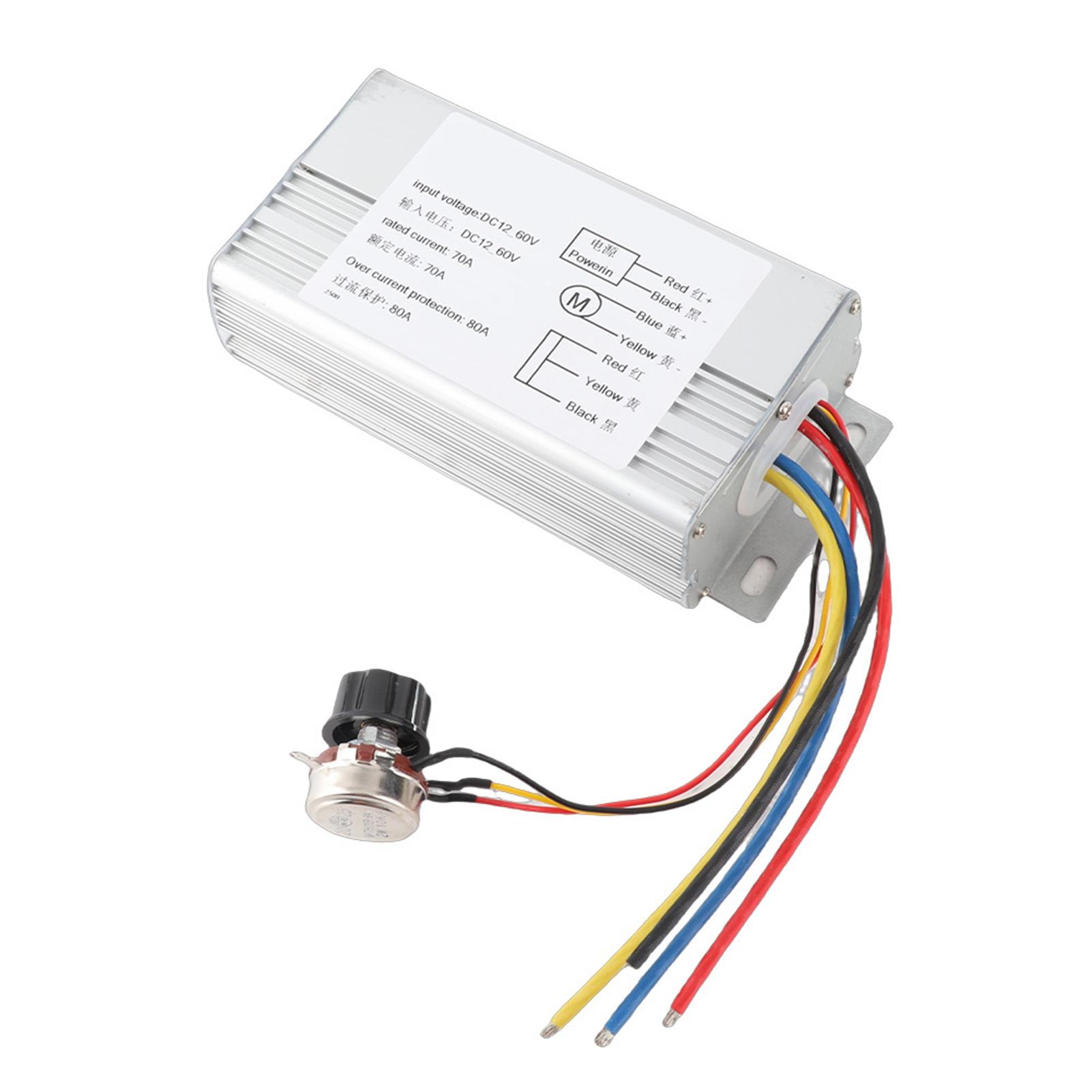 12V‑60V 70A PWM Motor Speed Controller   Drive Control Regulator