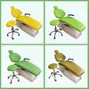 4 Pièces/Ensemble Housse de Fauteuil d'Unité Dentaire Cuir PU Intégral Élastique Imperméable Manches de Tabouret de Dentiste Équipement de Dentiste Laboratoire Dentaire
