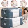 Large Foldable Non-Woven Storage Bag Fabric Dust-Proof Wardrobe Quilt Clothing Organizer Boxes with Zipper Sorting Storage Pouch