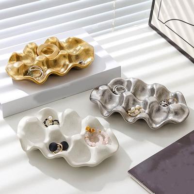 Decorative 6 Grids Egg Tray Nordic Style Jewelry Storage Tray Egg Storage Rack  Kitchen