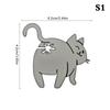 Funny Cat Butt Bread Clip 3D Printed Bag Clip Bag Holder Novelty Kitchen Gadget For Cat Lovers Food Storage Home Decor 1/2/3Pcs
