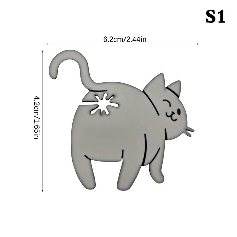 Funny Cat Butt Bread Clip 3D Printed Bag Clip Bag Holder Novelty Kitchen Gadget For Cat Lovers Food Storage Home Decor 1/2/3Pcs