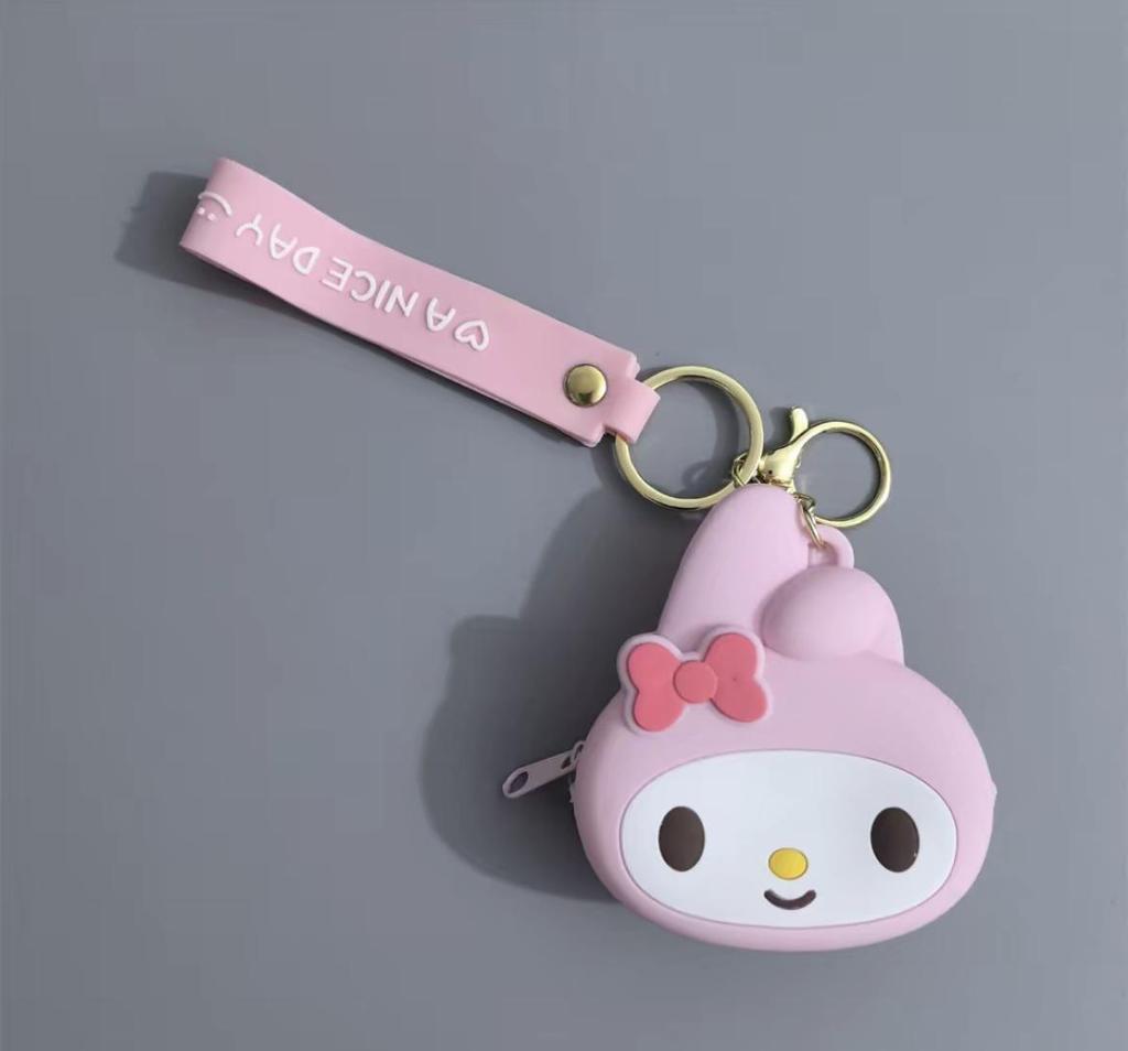 Sanrio Cartoon Silicone Coin Purse - Cute Children's Storage Bag
