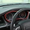 Inner Dashboard Decor Ring Trim Frame Cover for Dodge Challenger 15+ Red Carbon