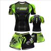MMA Training Set Mens Short Sleeve Shorts Sanda Boxing Muay Thai Combat Sports Gym Workout