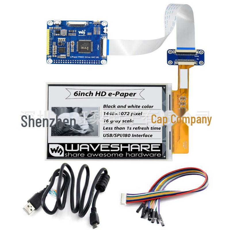 Raspberry Pi 6" E-Ink Display Module, 1448×1072, B/W, 16 Grayscale