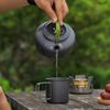 Multifunction Camping Mug Black Travel Cup Durable Portable Mug  Hiking Travel