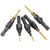 5pcs/Set Countersink Drill Woodworking Drill Bit Set Drilling  Holes for Screw Sizes #5 #6 #8 #10 #12