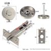 Universal Keyless Bathroom Door Lock Set, Multi-Color Options for Home or Hotel