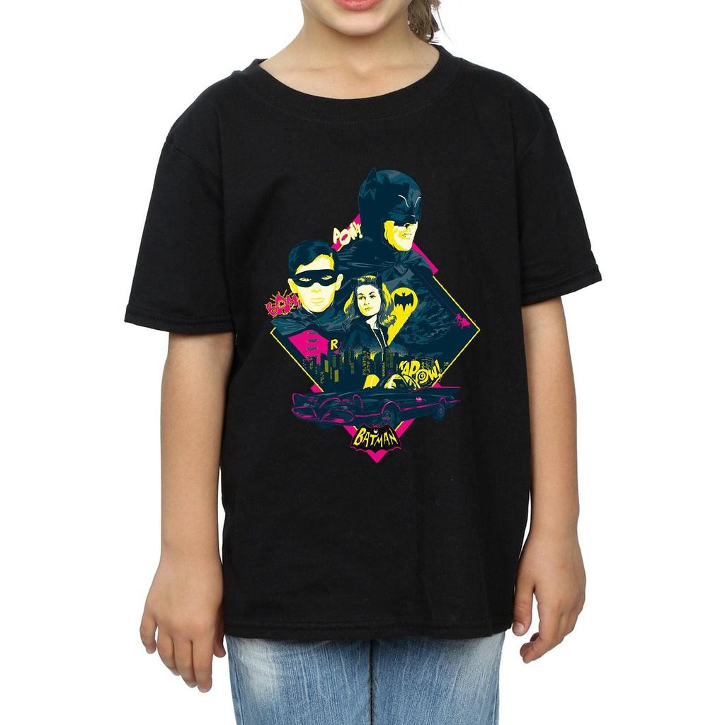DC Comics Girls Batman TV Series Character Pop Art Cotton T-Shirt