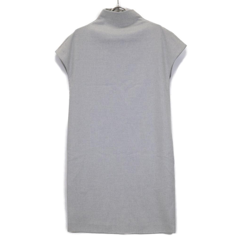 YOKOCHAN Grey YCD-314-128 Mock Neck Dress Dress 38 Light grayUsed