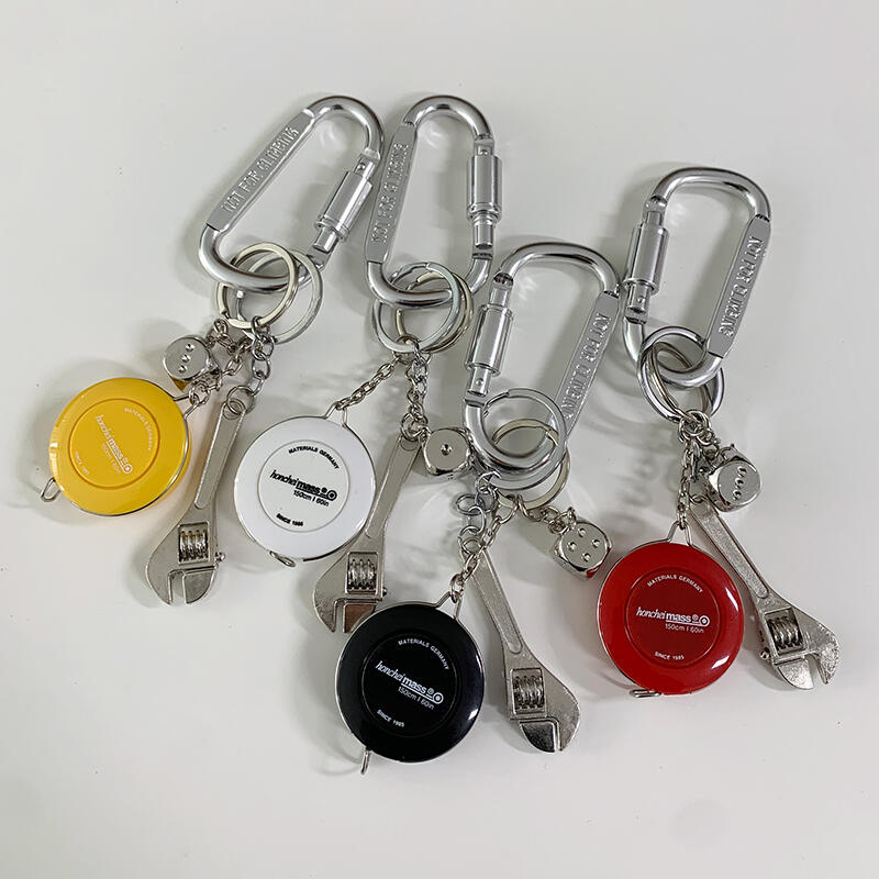 Keyring ruler keychain pants bag layered aa-138 aki black