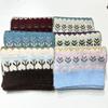 2025 Women's Retro Wool Jacquard Knit Scarf - Cozy, Versatile Winter Neck Warmer with Korean Style for Christmas and Autumn