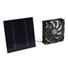 20W Solar Powered Exhaust Fan Powerful 12cm Fan Portable Solar Panel Fan Kit for RV Greenhouse Pet House