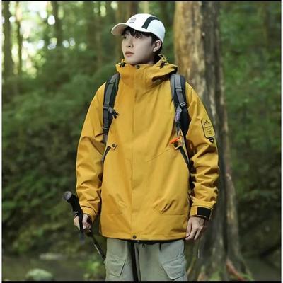 Autumn and Winter Hooded Jacket Men's and Women's Same Three-in-one Mountain Jacket Couple Travel Mountaineering Jacket