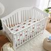 HawSkgFub Highland Cow Eucalyptus Leaf Fitted Standard Crib Sheet for Baby Boy Girl, Neutral Western Farm Animal Yak Toddler Mattress Cover, Soft