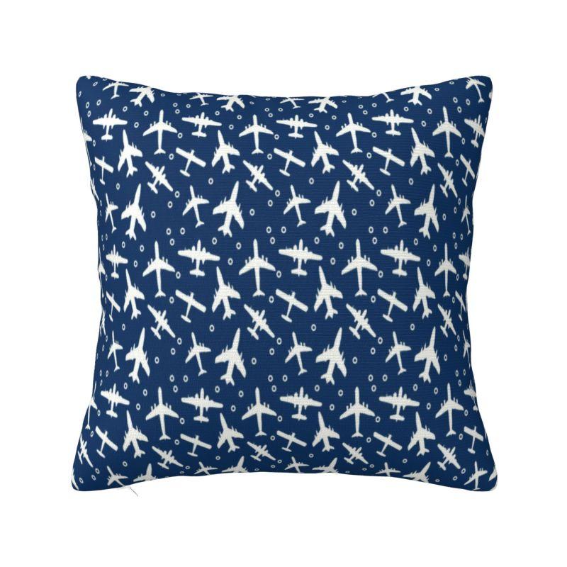 Custom Pilot Spitfire Pillow Case 40X40Cm Air Fighter Army Helmet Nordic Cushion Cover Car Pillowcase