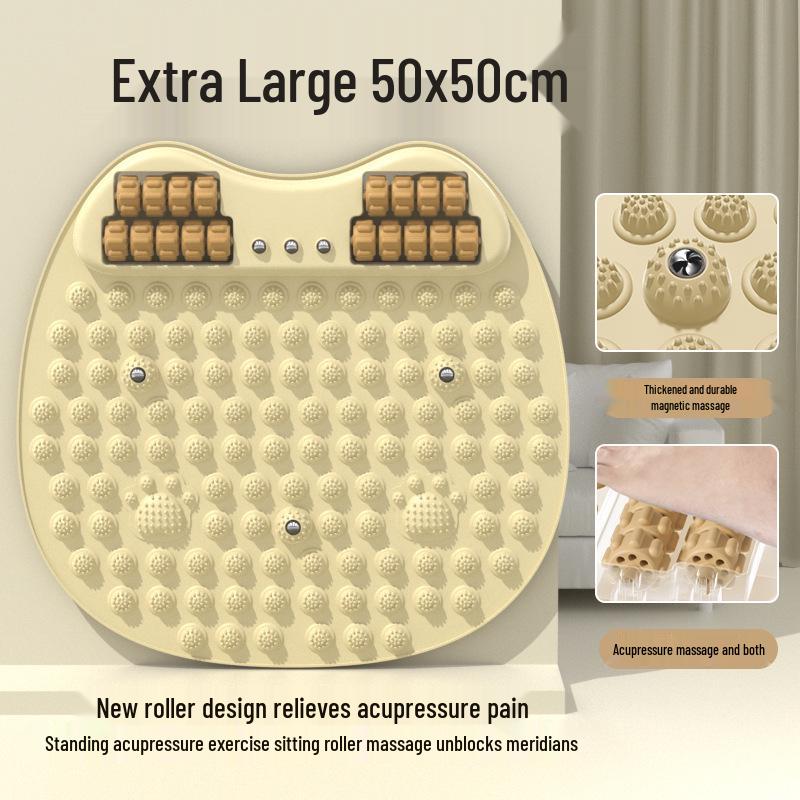 Multifunctional Acupressure Foot Massage Mat: Jogging Sole Soreness Relief, Painful Tendon Therapy, No Assembly Needed