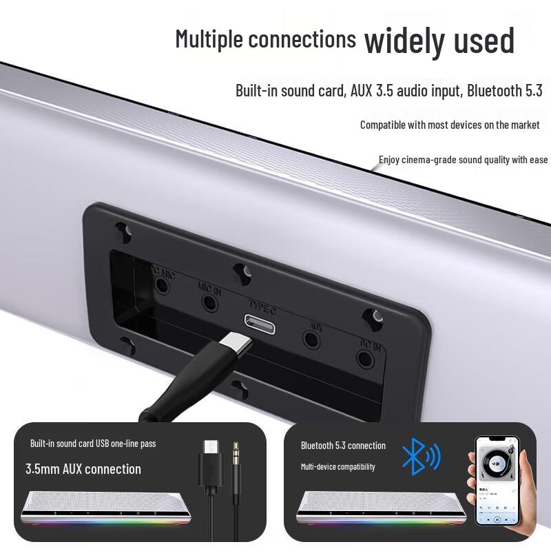 Philips SPA5508 Bluetooth Desktop Computer Speakers with Microphone