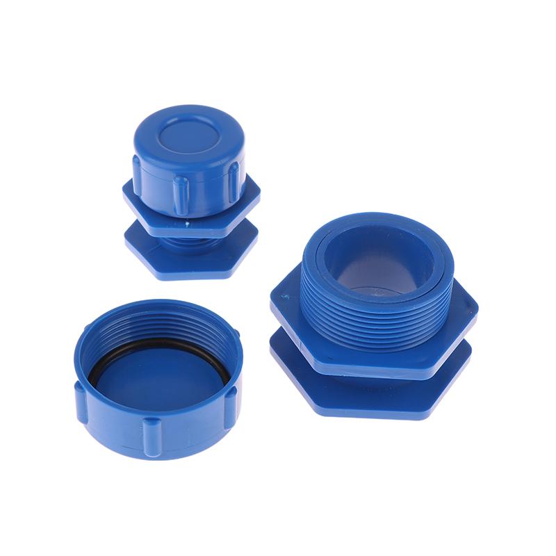 1Pc Aquarium Fish Tank Water Level Plug Manual Drain Connector Inlet Outlet Joint End Cap Irrigation Water Tank Tube Adapter