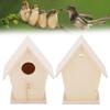 Hanging Bird House Wooden   Bird Feeder Houses for Decorations Indoors Gardens