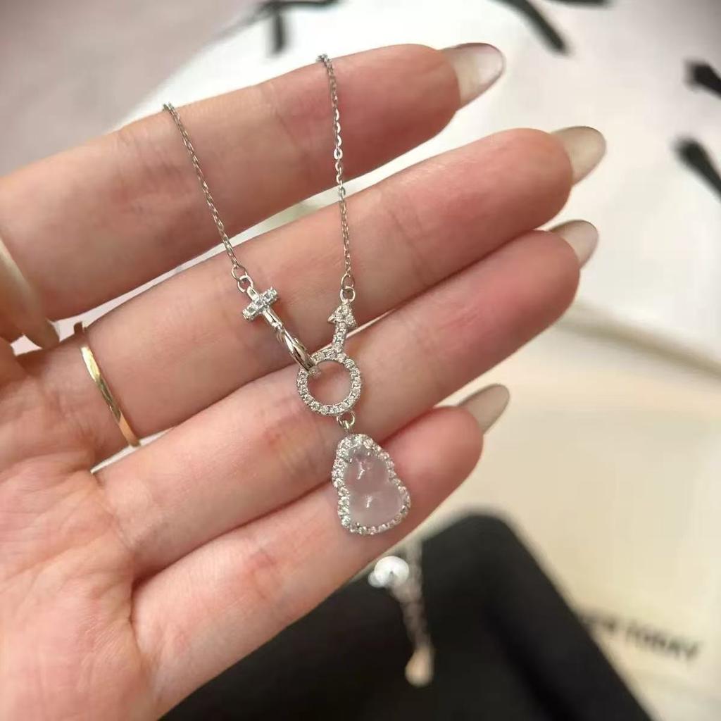 Female Light Luxury Niche New Chinese Style Gourd Necklace