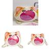 Big Mouth Mew Cartoon Cat Shoulder Bag With Nylon Material For Daily Use