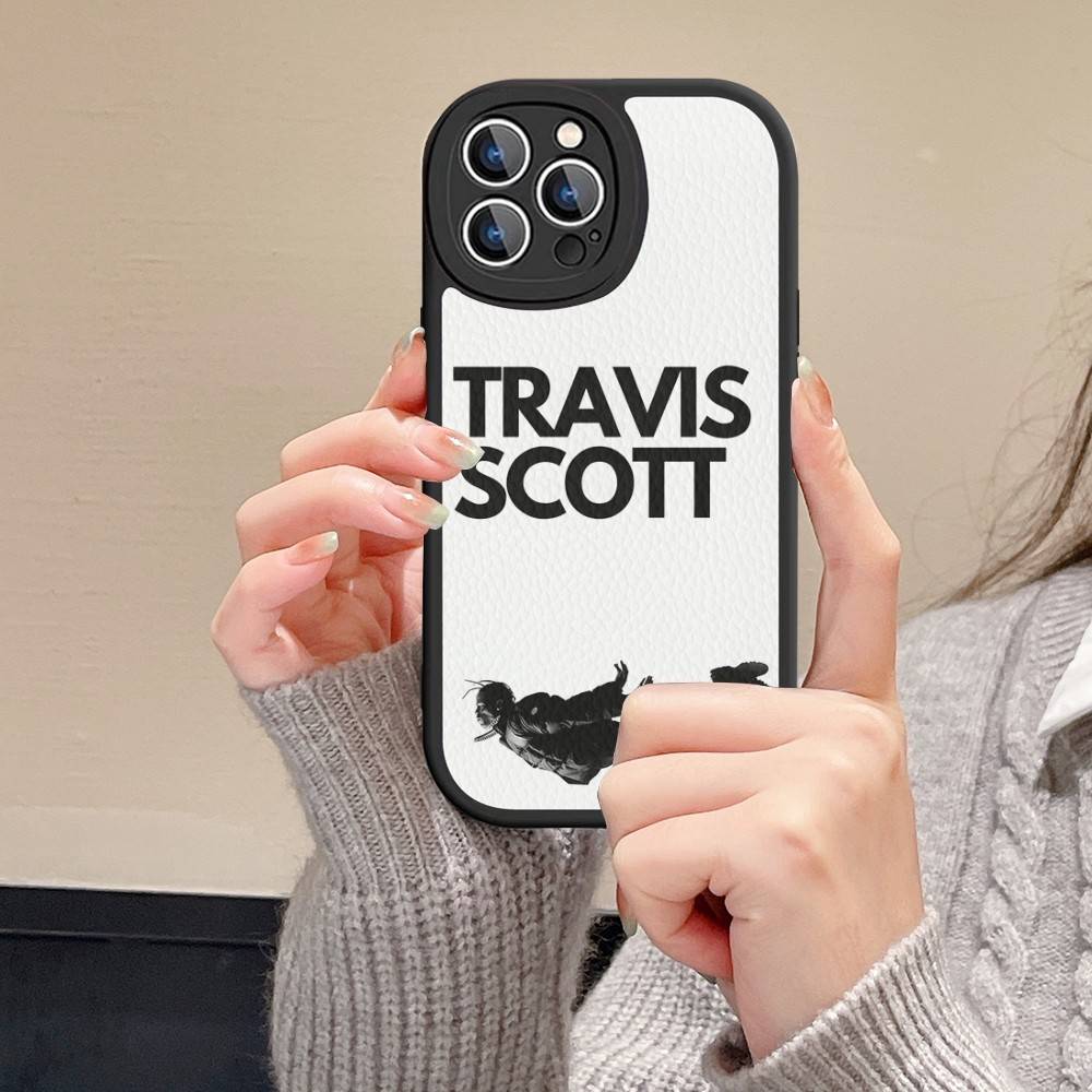 Luxury Travis Scott Cactus Jack Leather Phone Case For IPhone 16 15 14 13 11 12 Pro Max Mini Plus Back Cover
