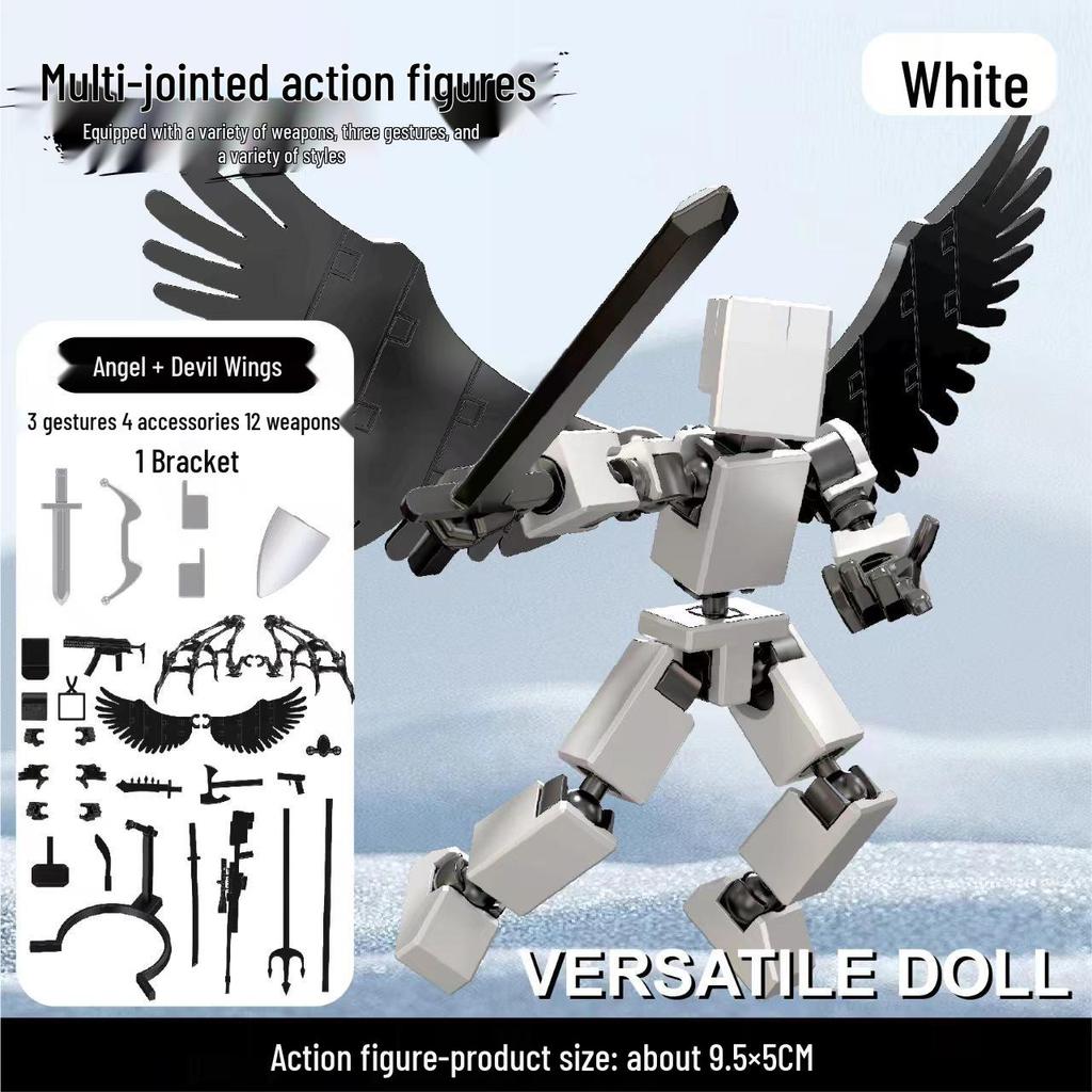 Lucky 13 Articulated 3D Printed Mini Action Figure with Personalized Joints