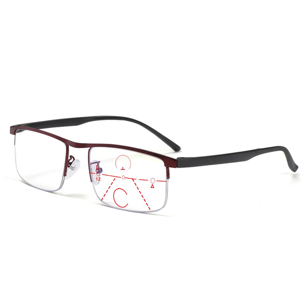 Business Reading Glasses Ultra Light Resin Eyeglasses Metal Titanium Alloy Frame Wear Flexible Portable Vision Care +1.00~4.0